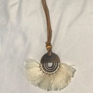Long tassel necklace